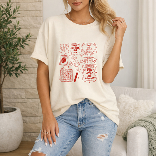 Crochet Girl Era Premium T Shirt