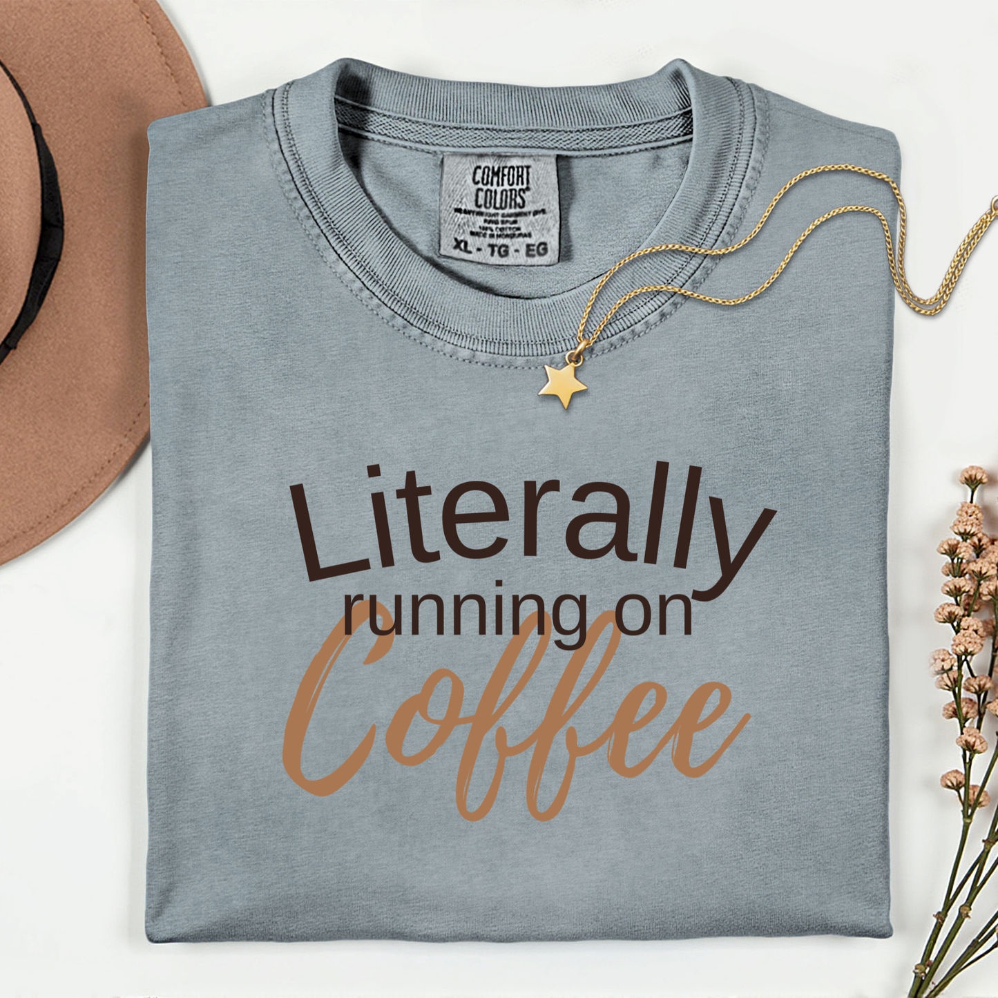 Literally Running On Coffee Premium T-shirt