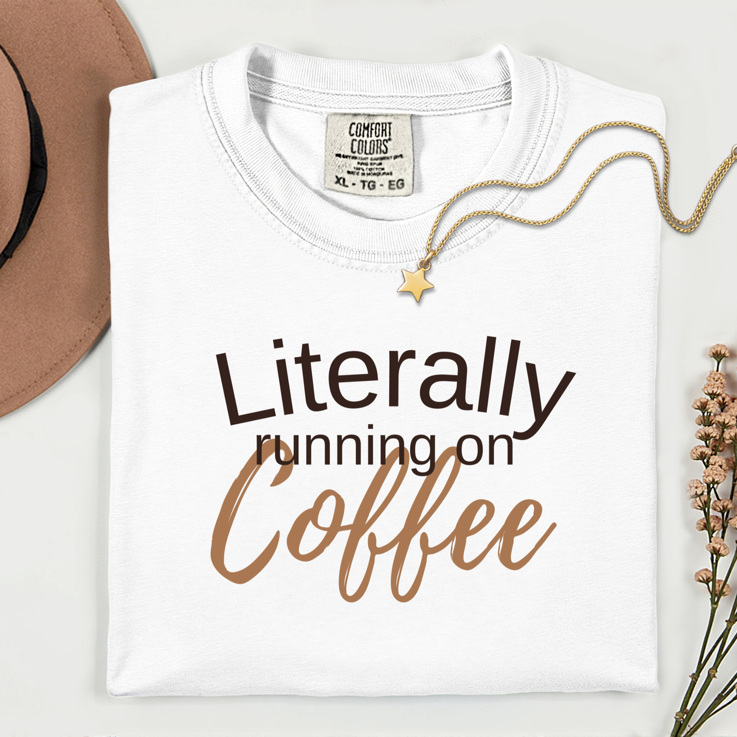 Literally Running On Coffee Premium T-shirt