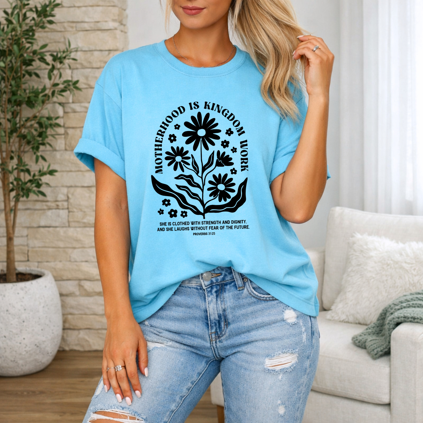 Motherhood Is Kingdom Work Premium T-shirt