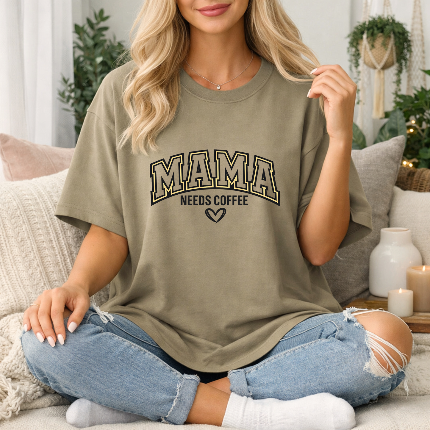 Mama Needs Coffee Premium T Shirt