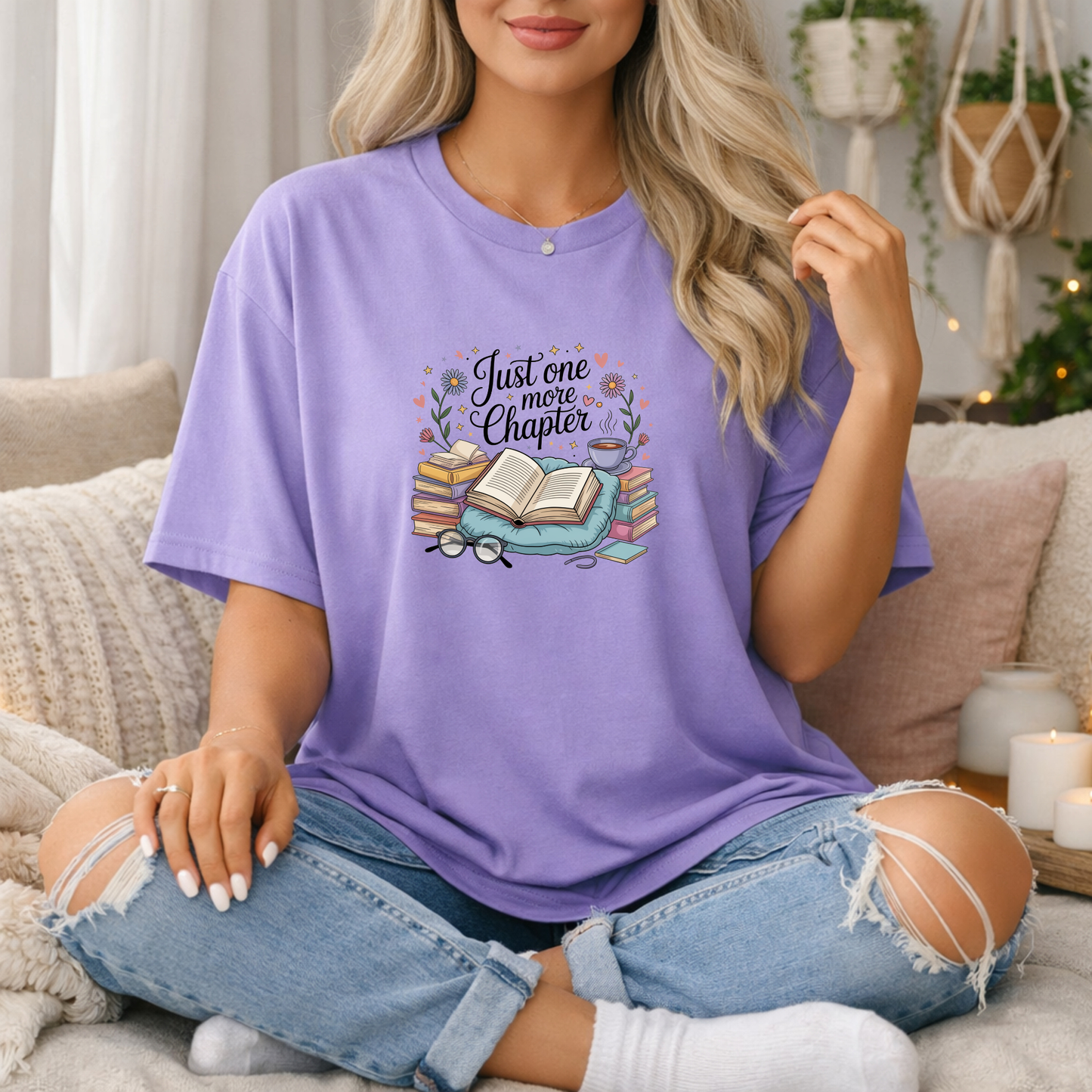 Just One More Chapter Premium T Shirt