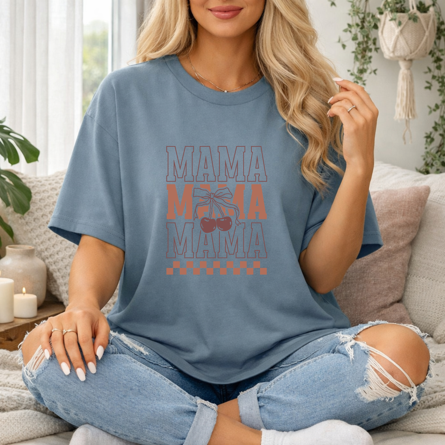 Mama Stacked Premium T Shirt