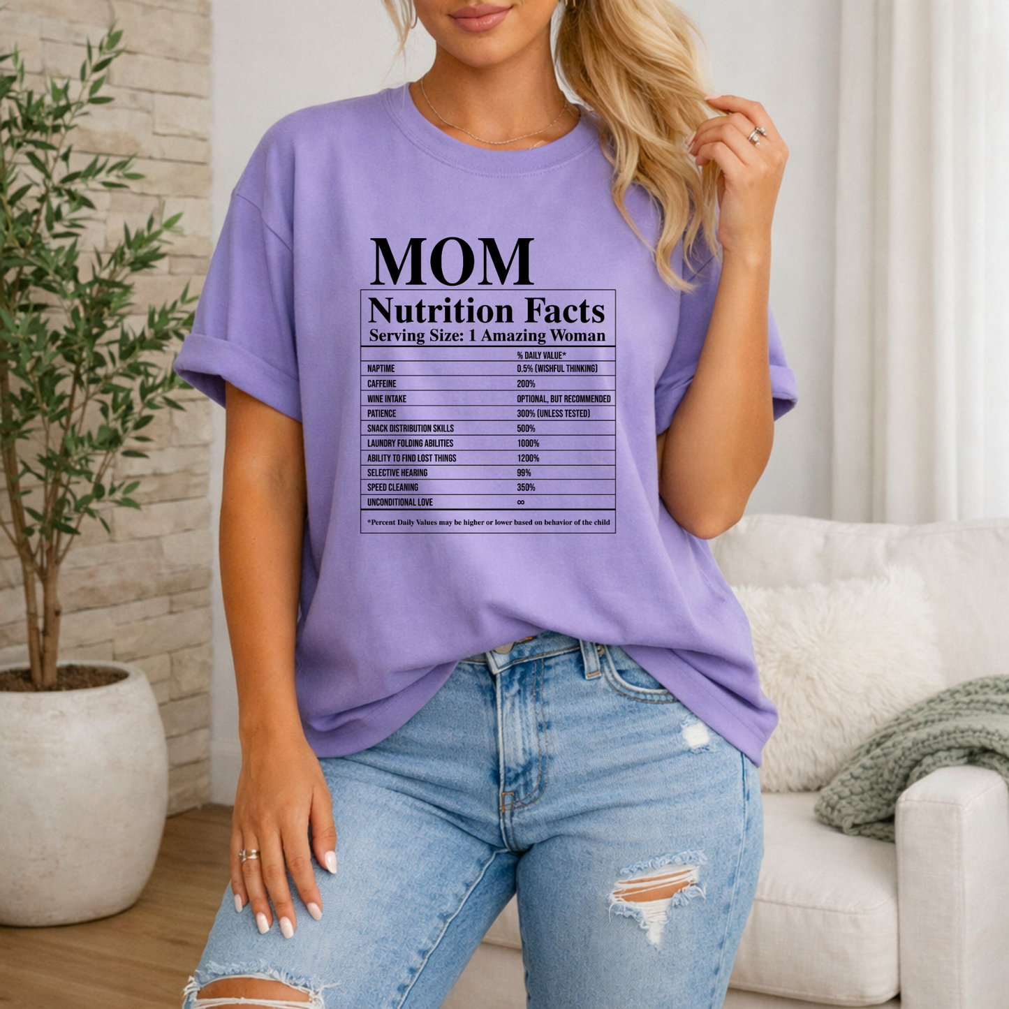 Mum Nutrition Facts Premium T Shirt
