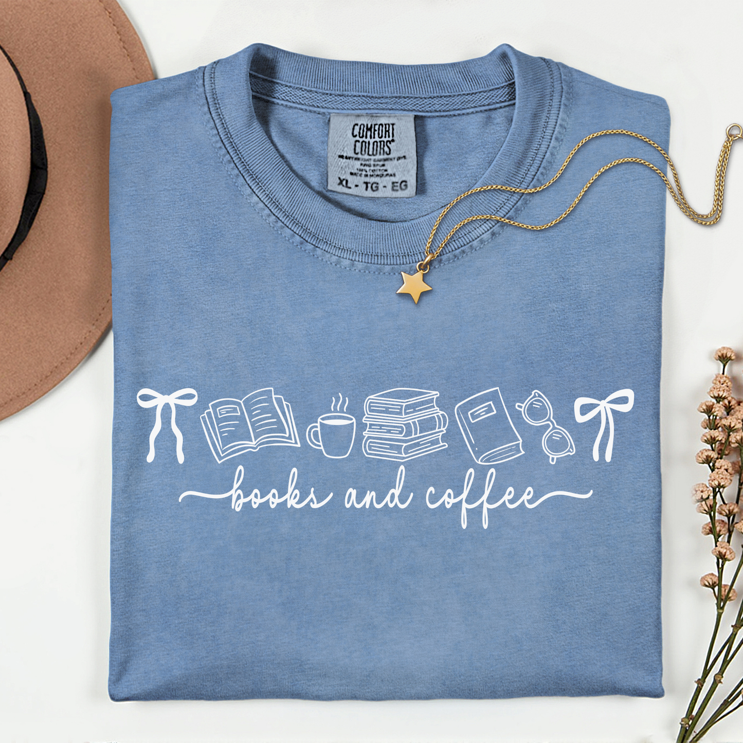 Books and Coffee Premium T Shirt