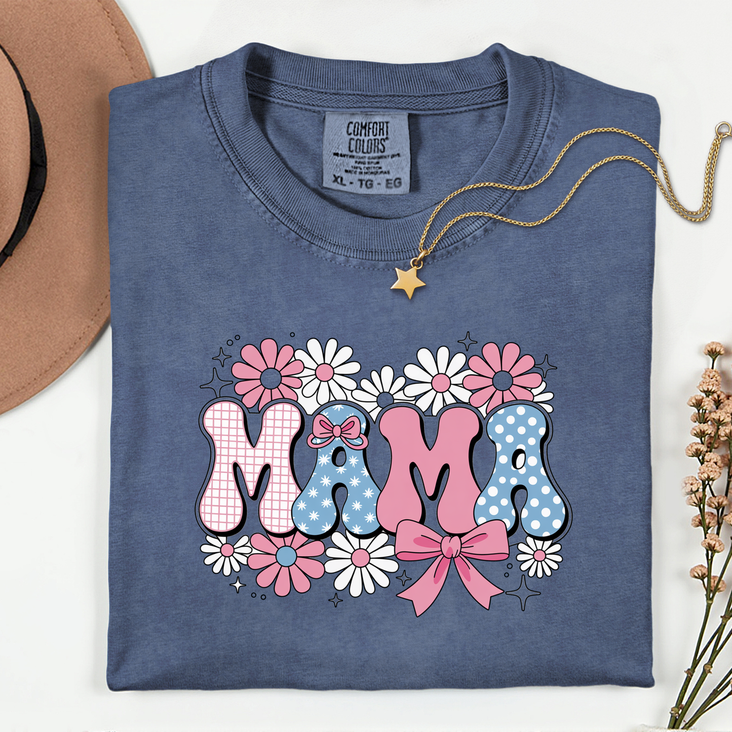 Mama Floral Premium T Shirt