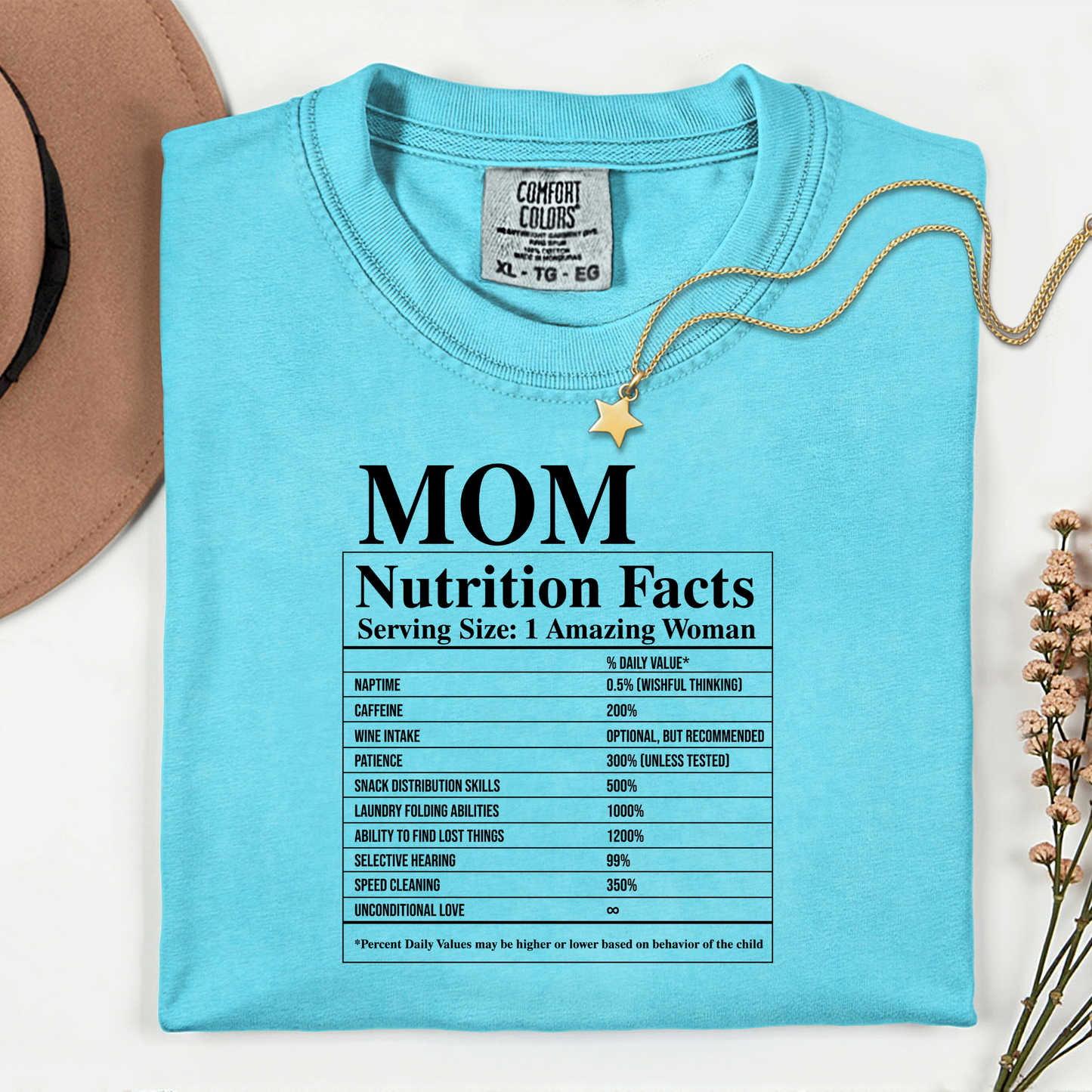 Mum Nutrition Facts Premium T Shirt