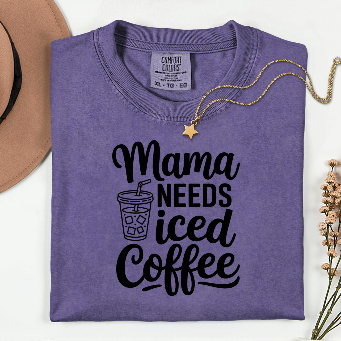 Mama Needs Iced Coffee Premium T Shirt