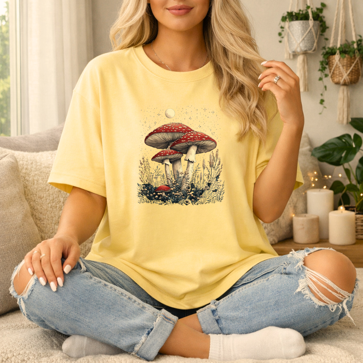 Woodland Mushroom Premium T Shirt