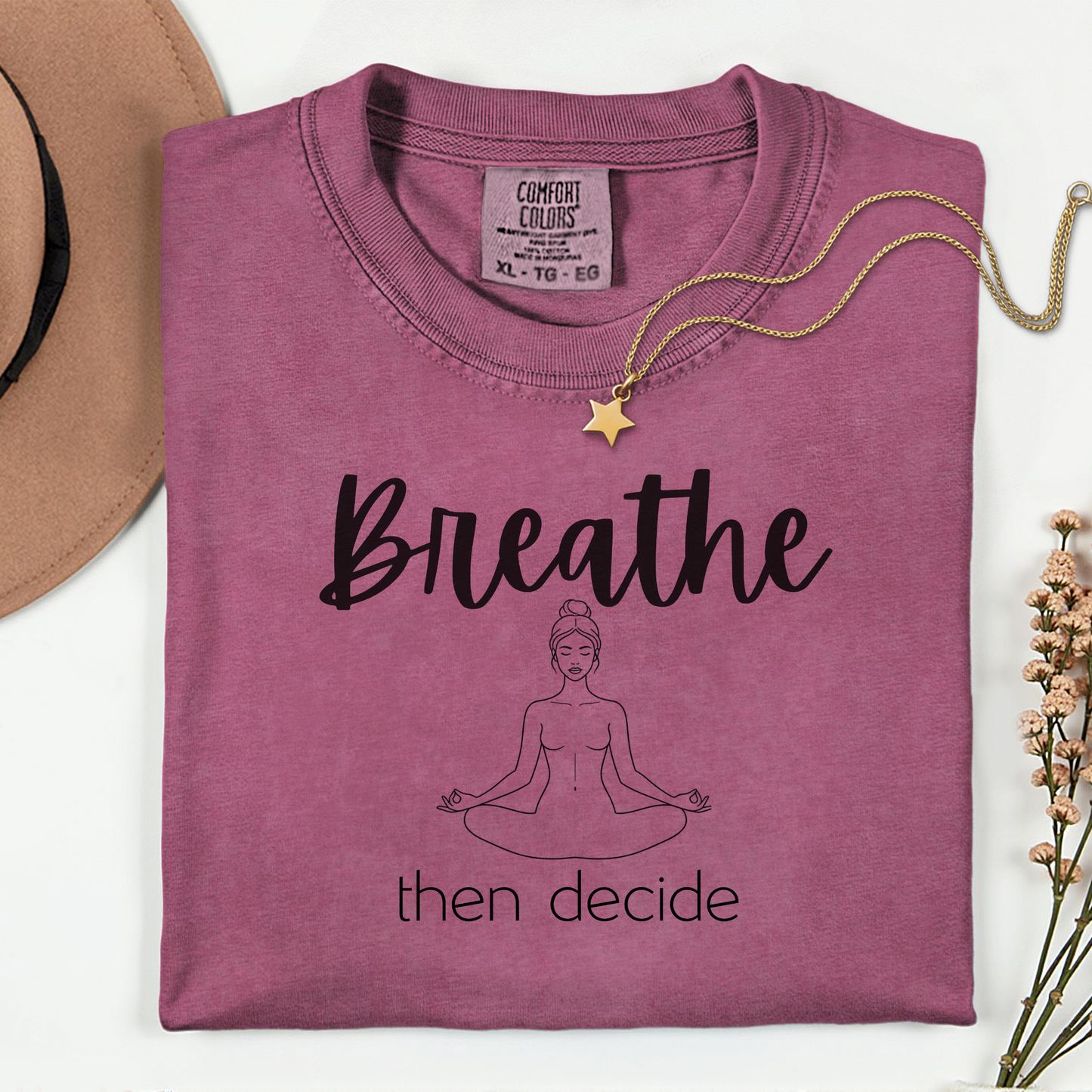 Breathe Then Decide Premium T-shirt