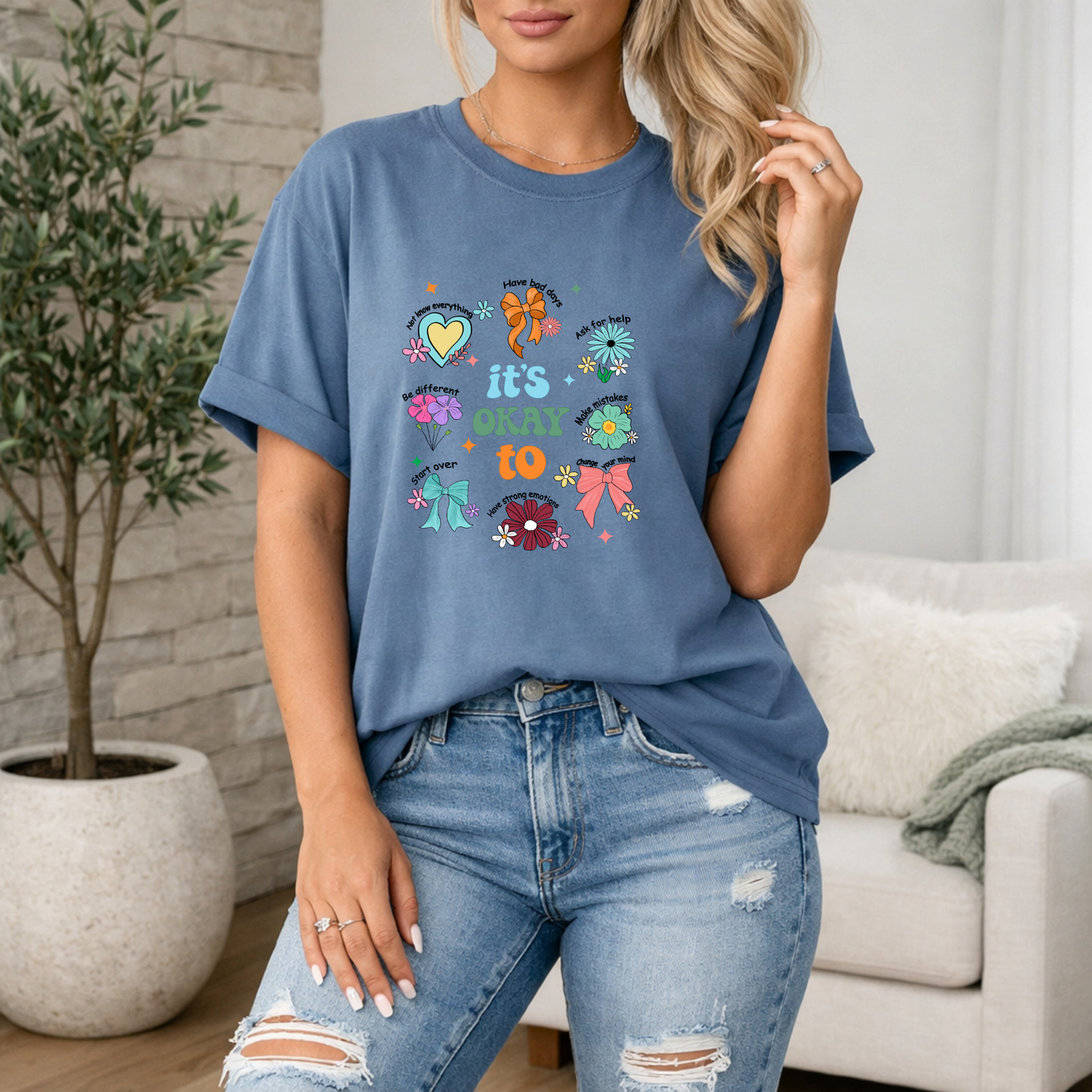 It’s Okay To Premium Graphic T Shirt