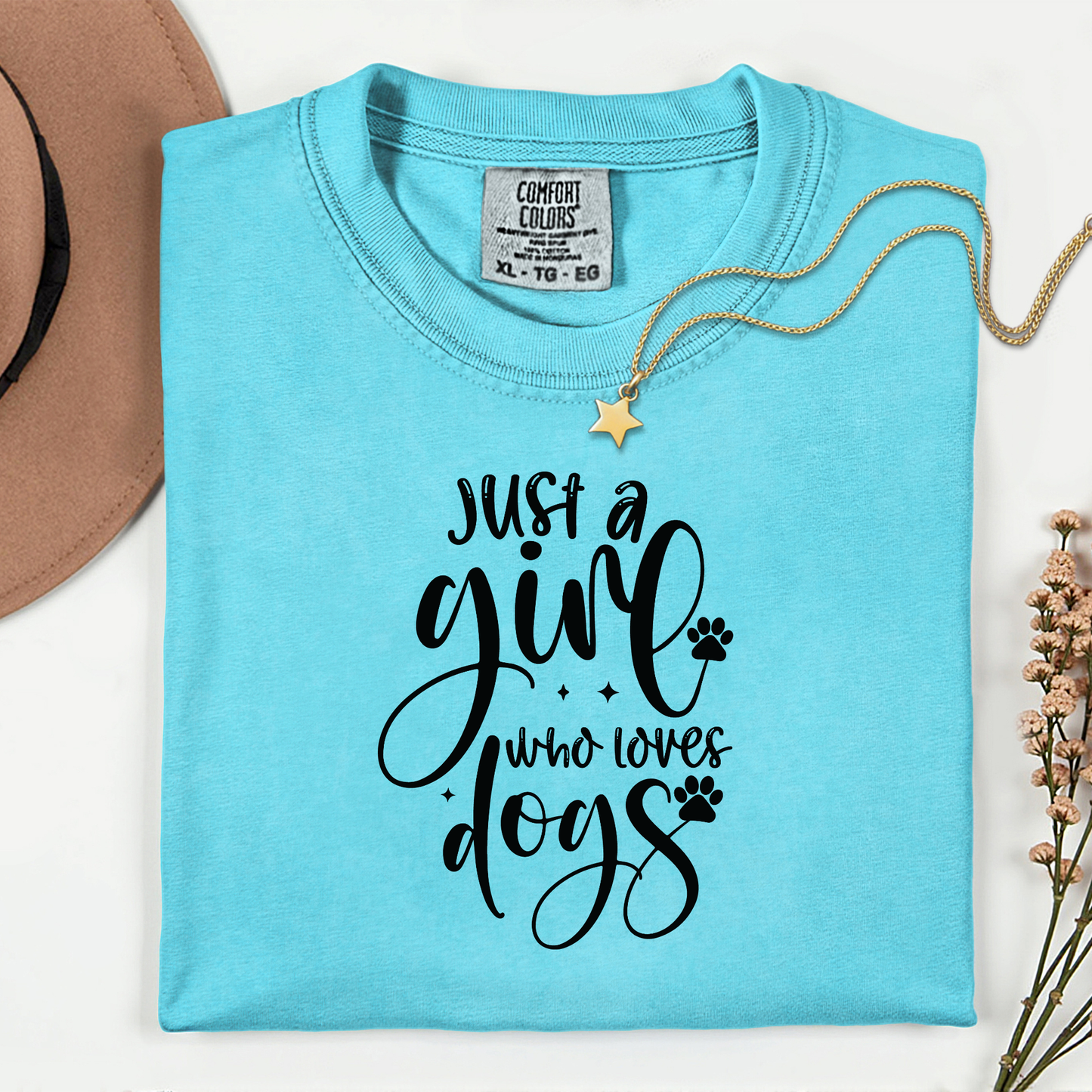 Just a Girl Who Loves Dogs Premium T Shirt