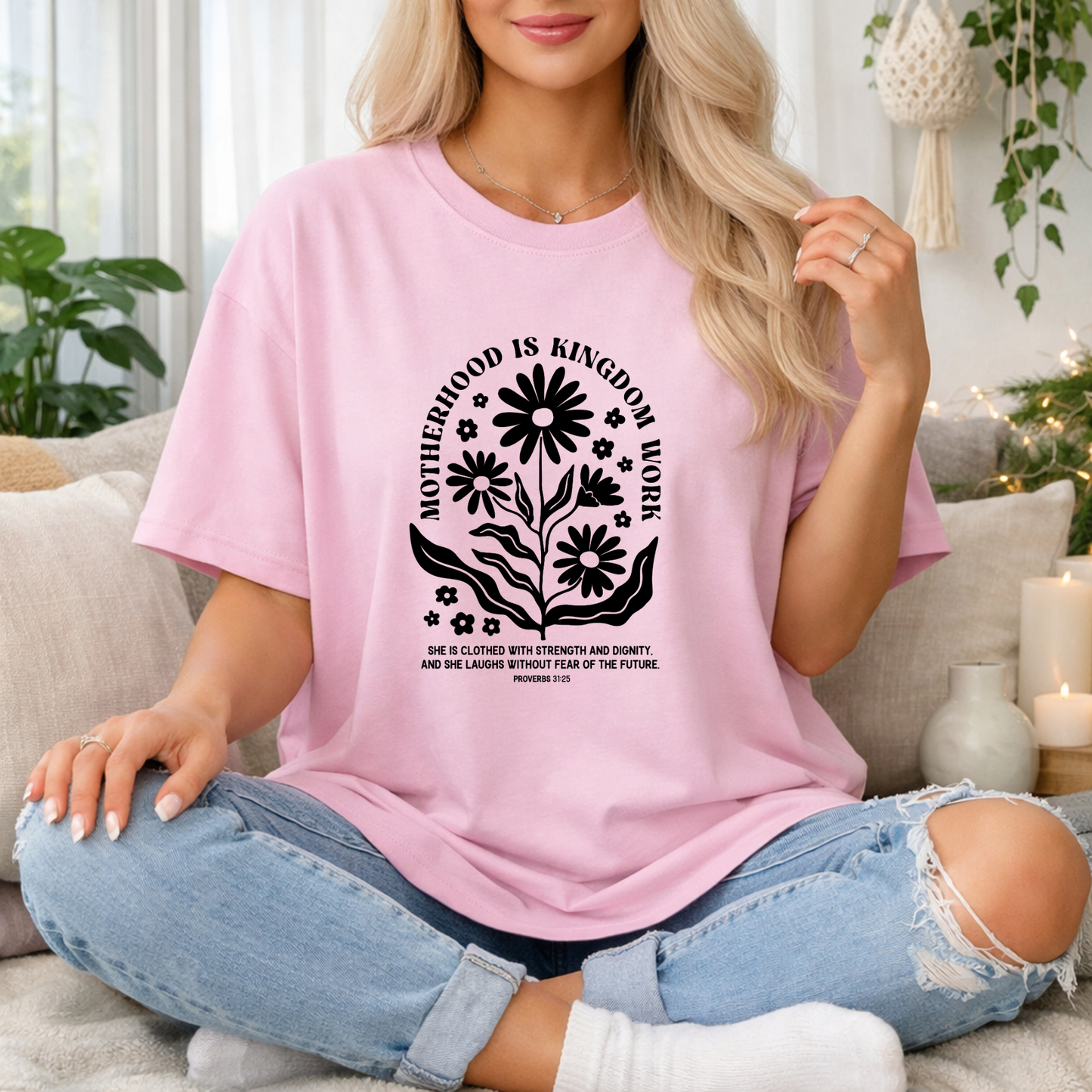 Motherhood Is Kingdom Work Premium T-shirt