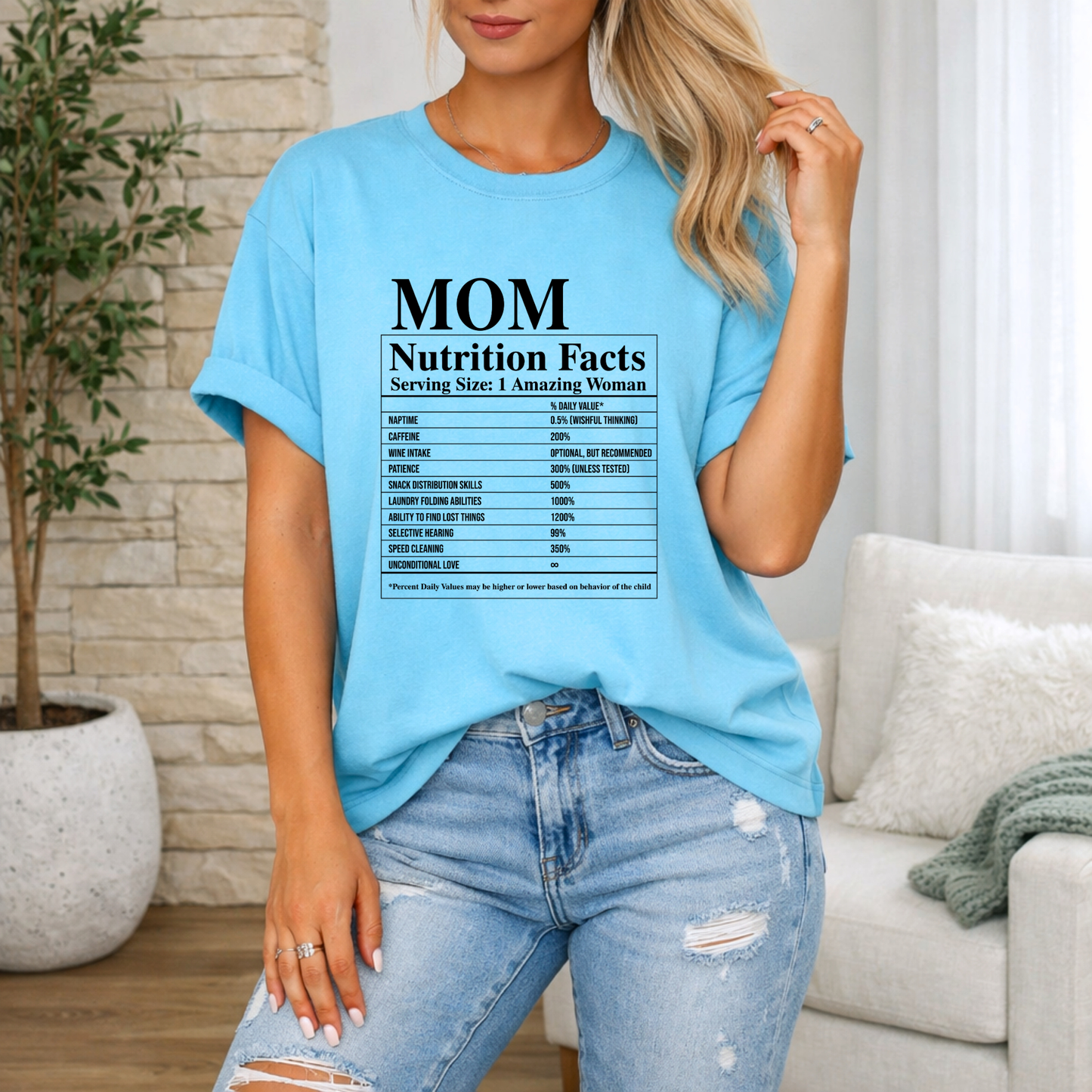 Mum Nutrition Facts Premium T Shirt