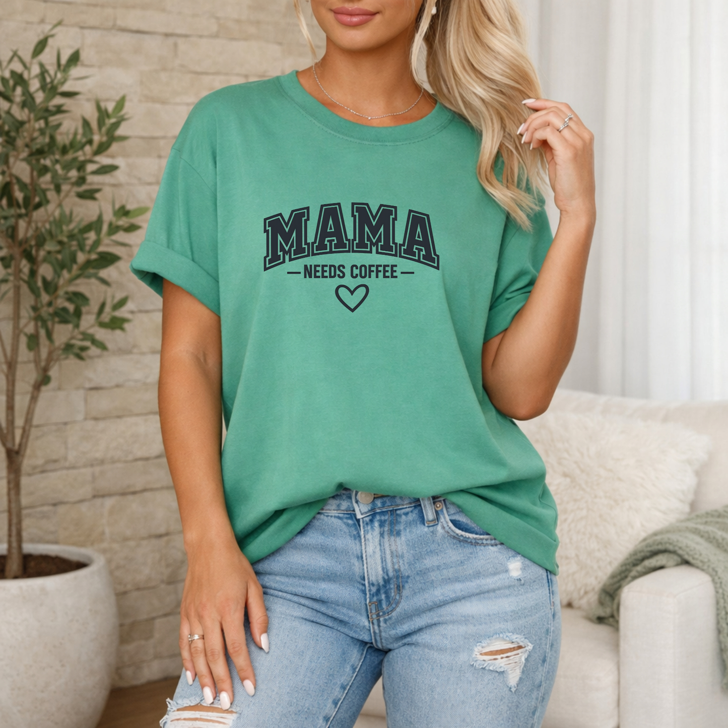 Mama Needs Coffee Premium T Shirt