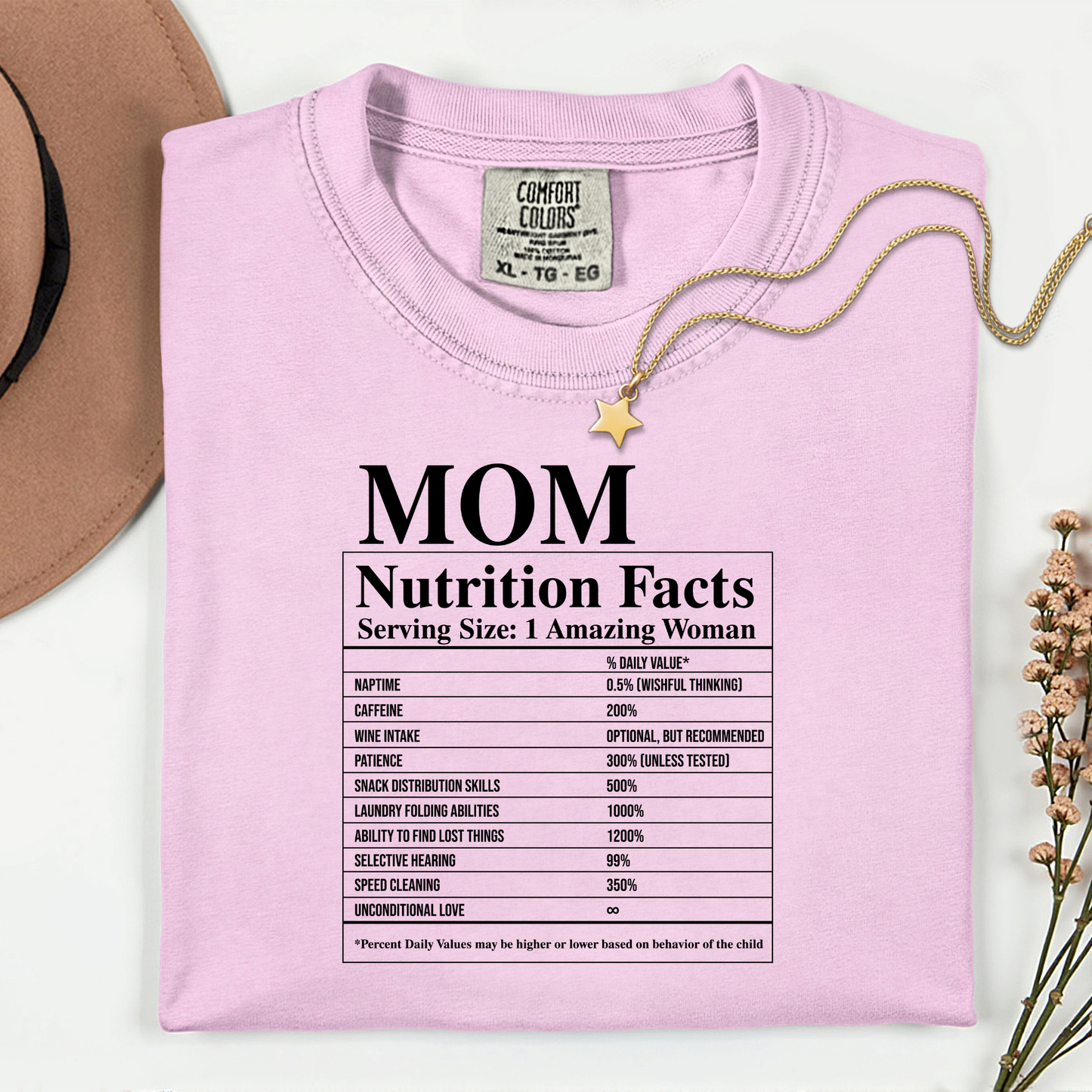 Mum Nutrition Facts Premium T Shirt