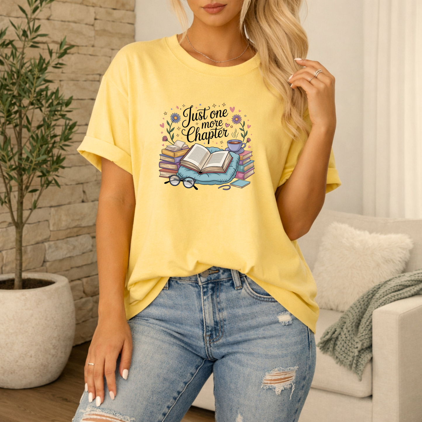 Just One More Chapter Premium T Shirt