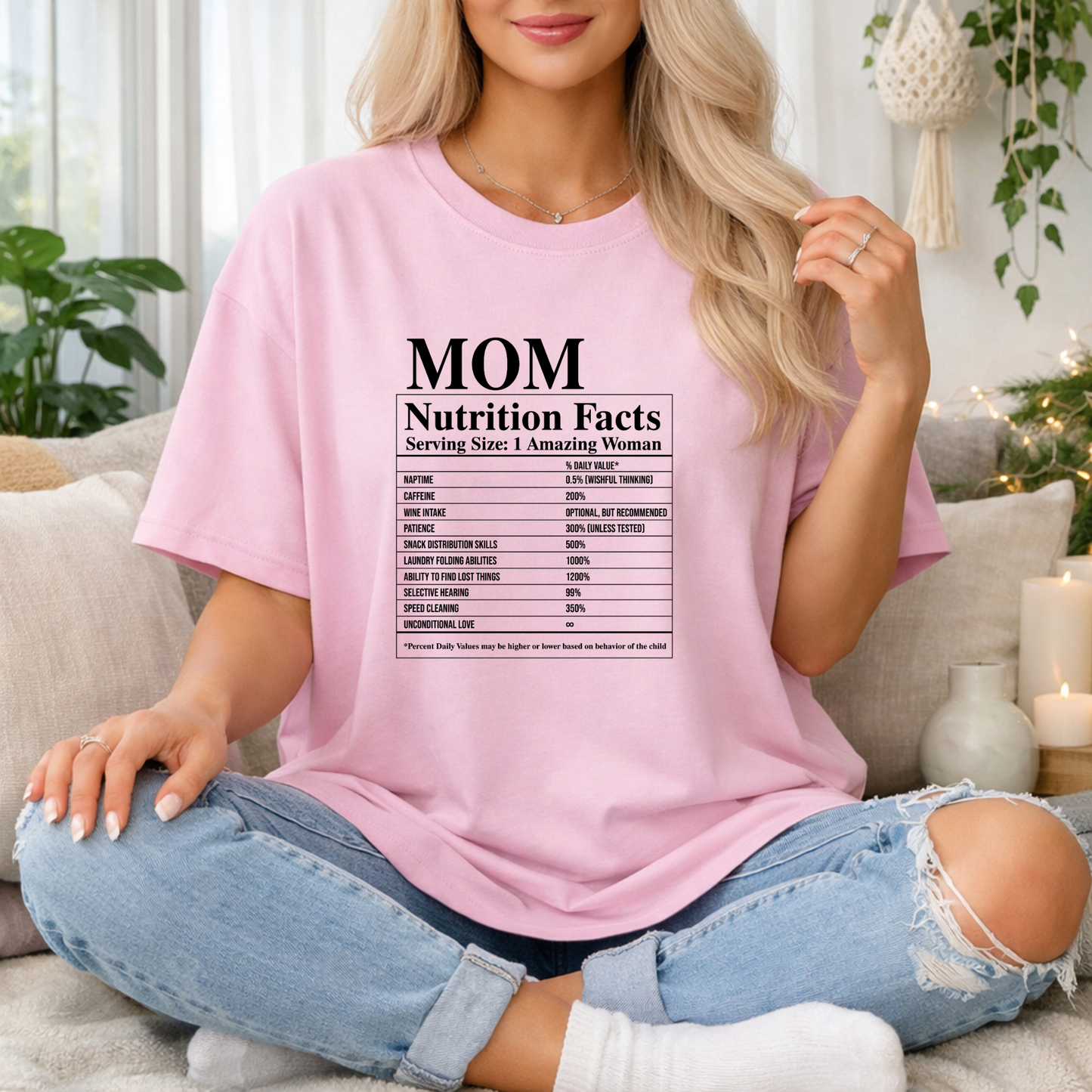 Mum Nutrition Facts Premium T Shirt