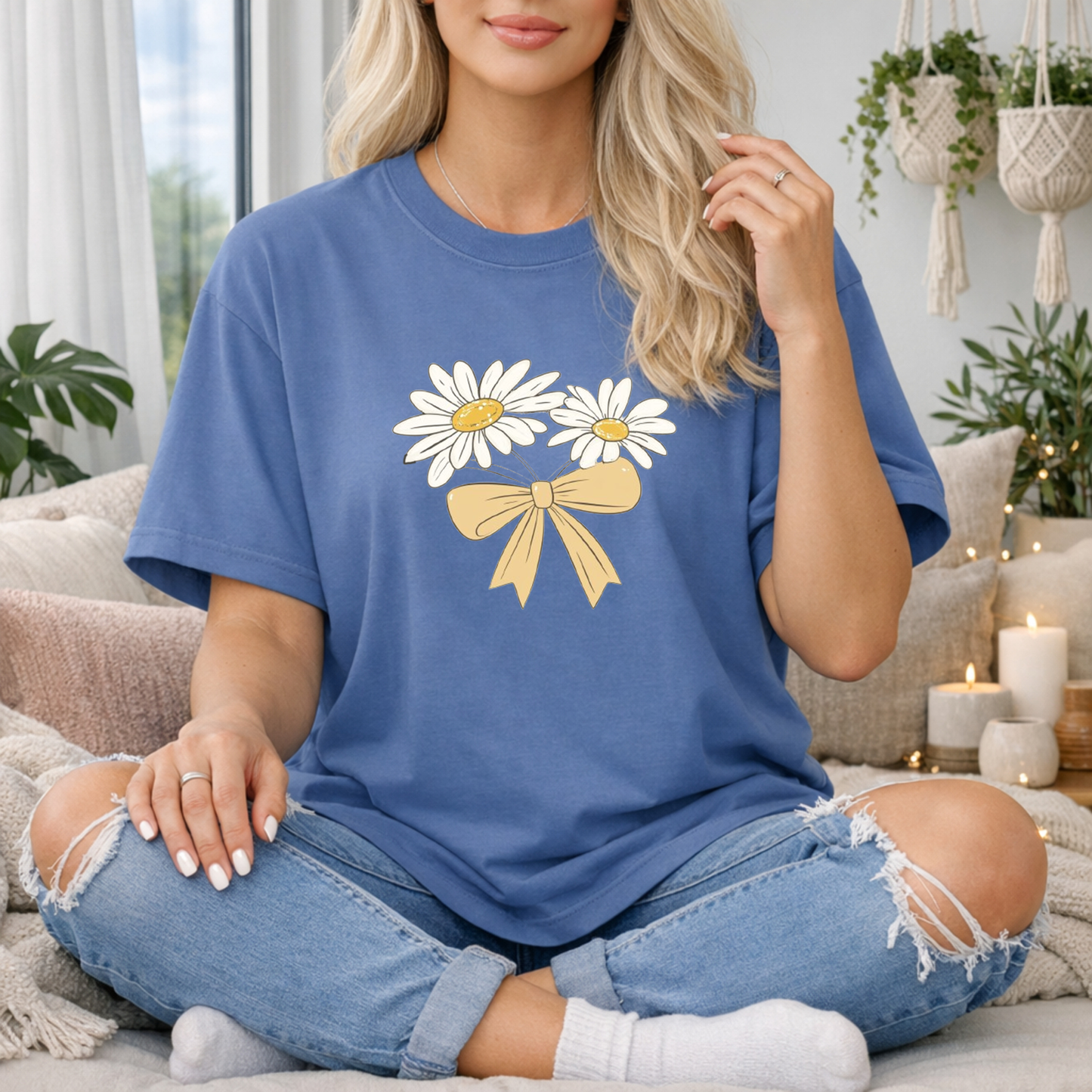 Daisy Bow Premium T Shirt