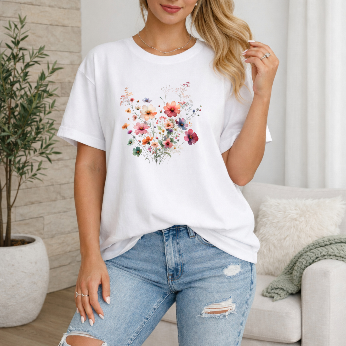 Wildflower Bouquet Premium T Shirt