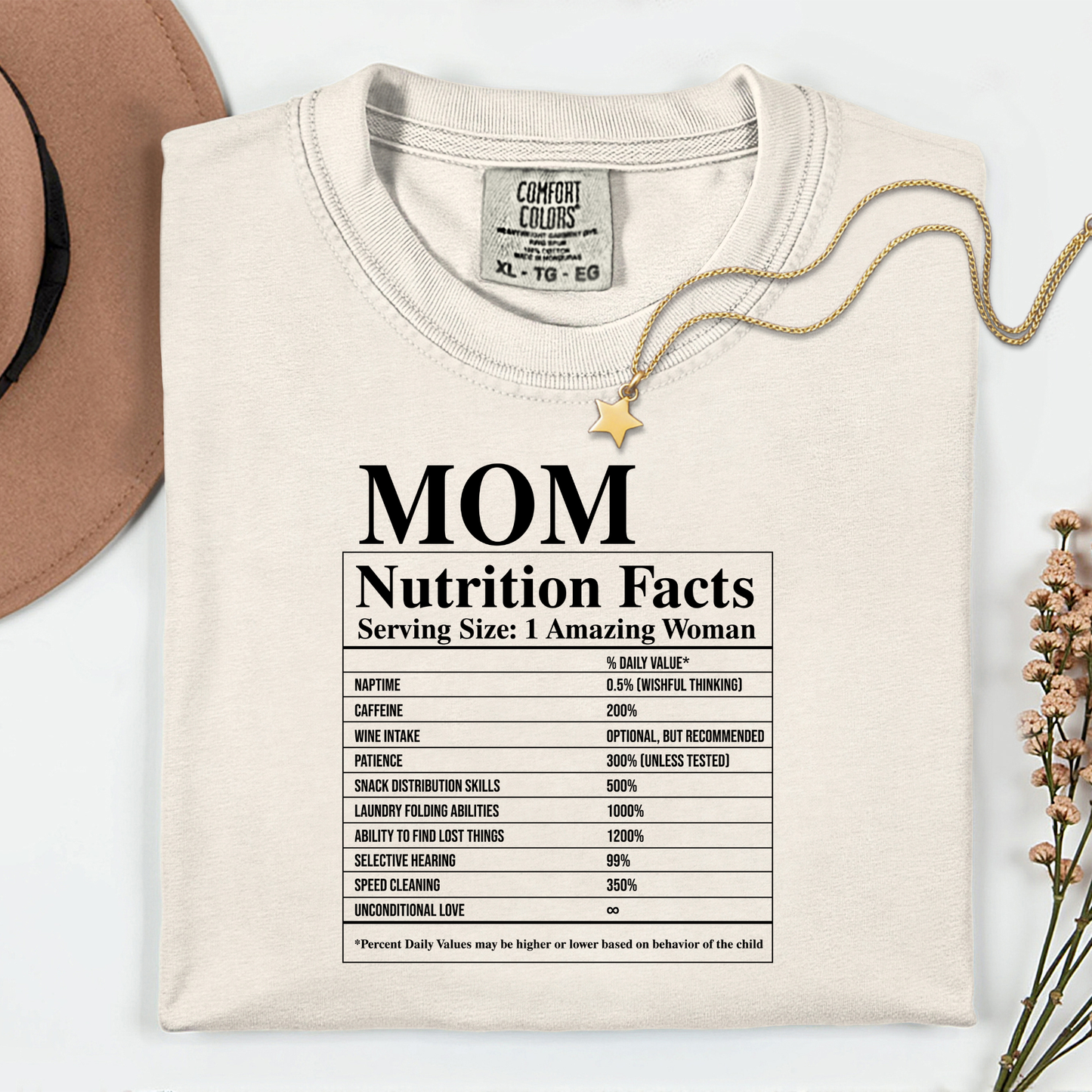 Mum Nutrition Facts Premium T Shirt