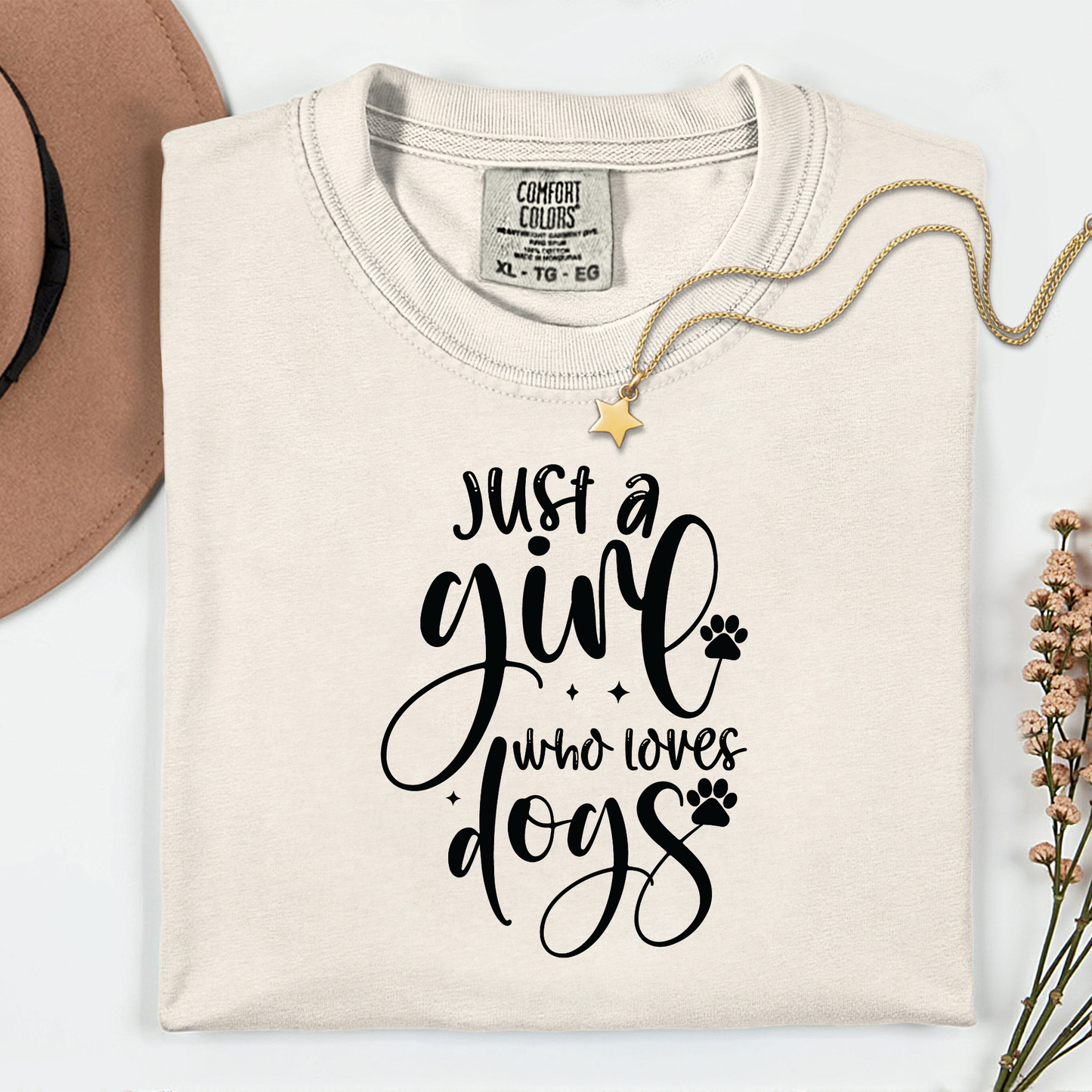 Just a Girl Who Loves Dogs Premium T Shirt