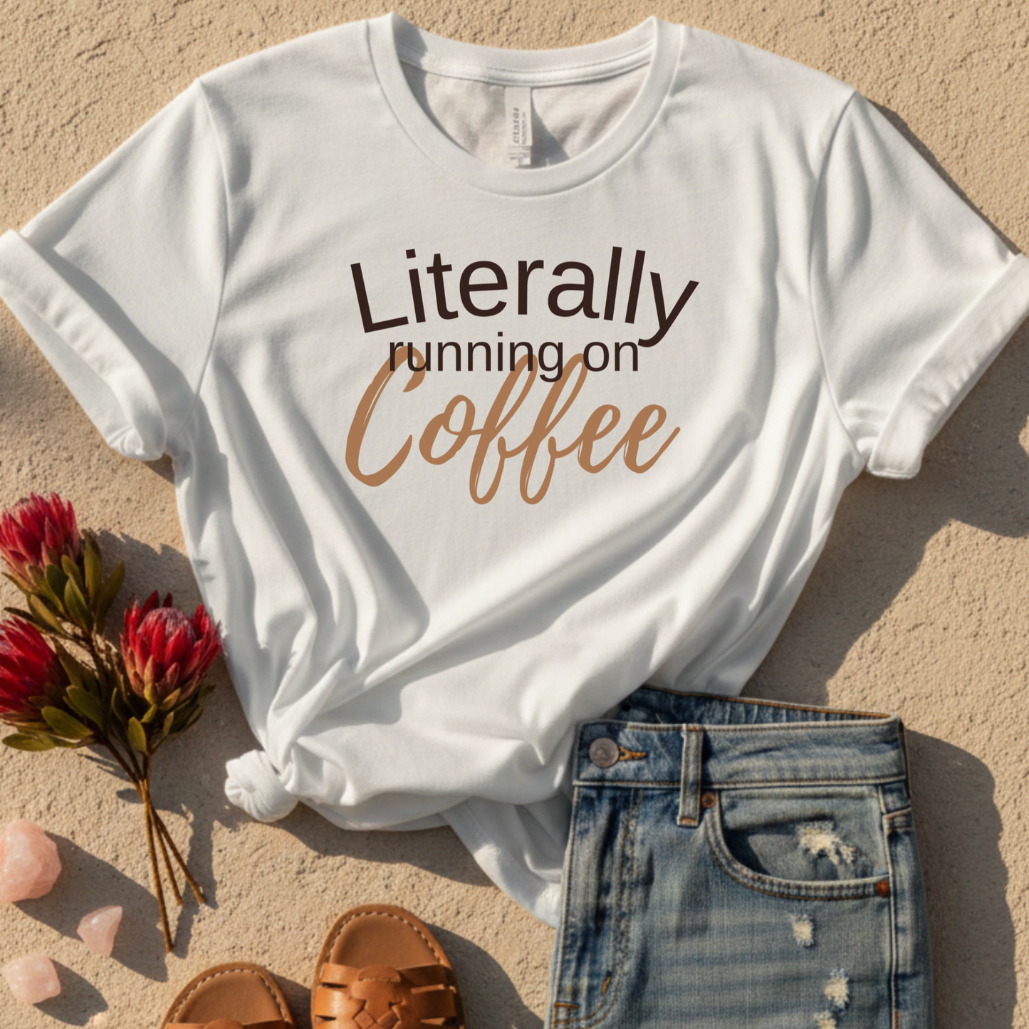 Literally Running On Coffee T-Shirt