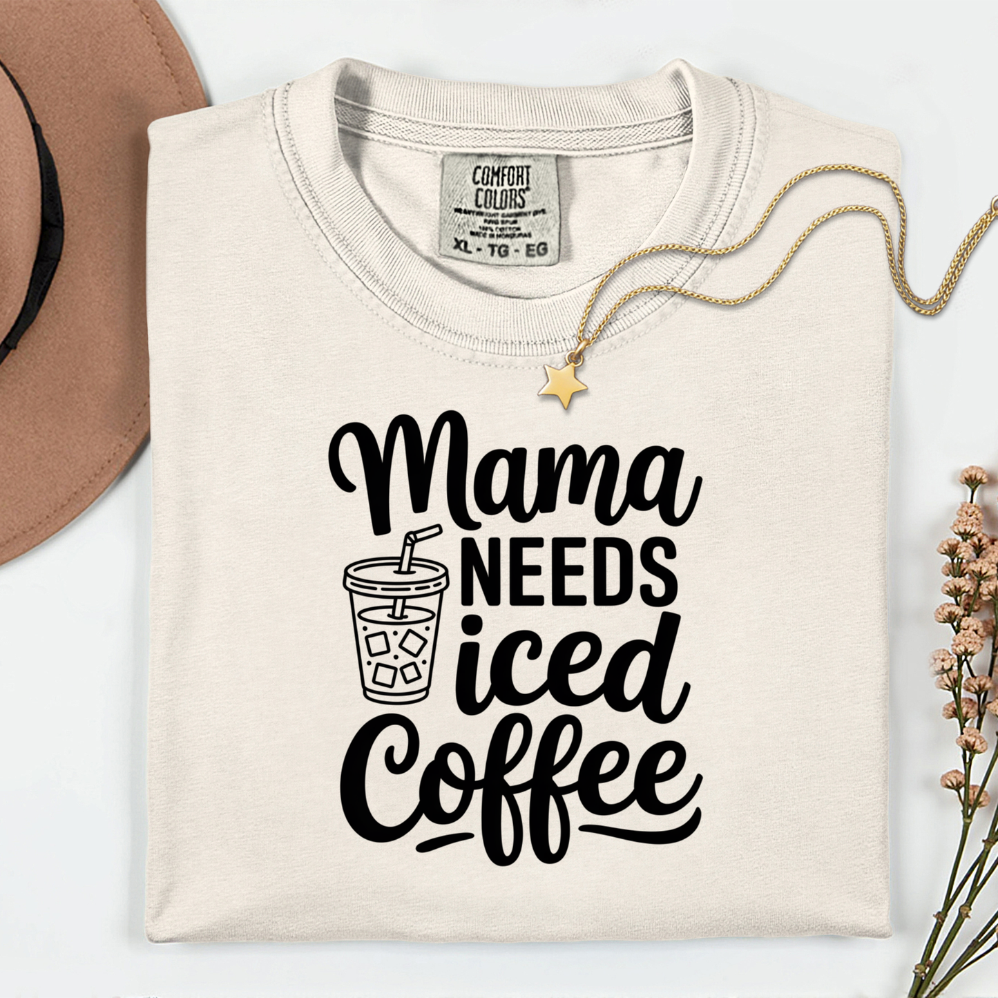 Mama Needs Iced Coffee Premium T Shirt