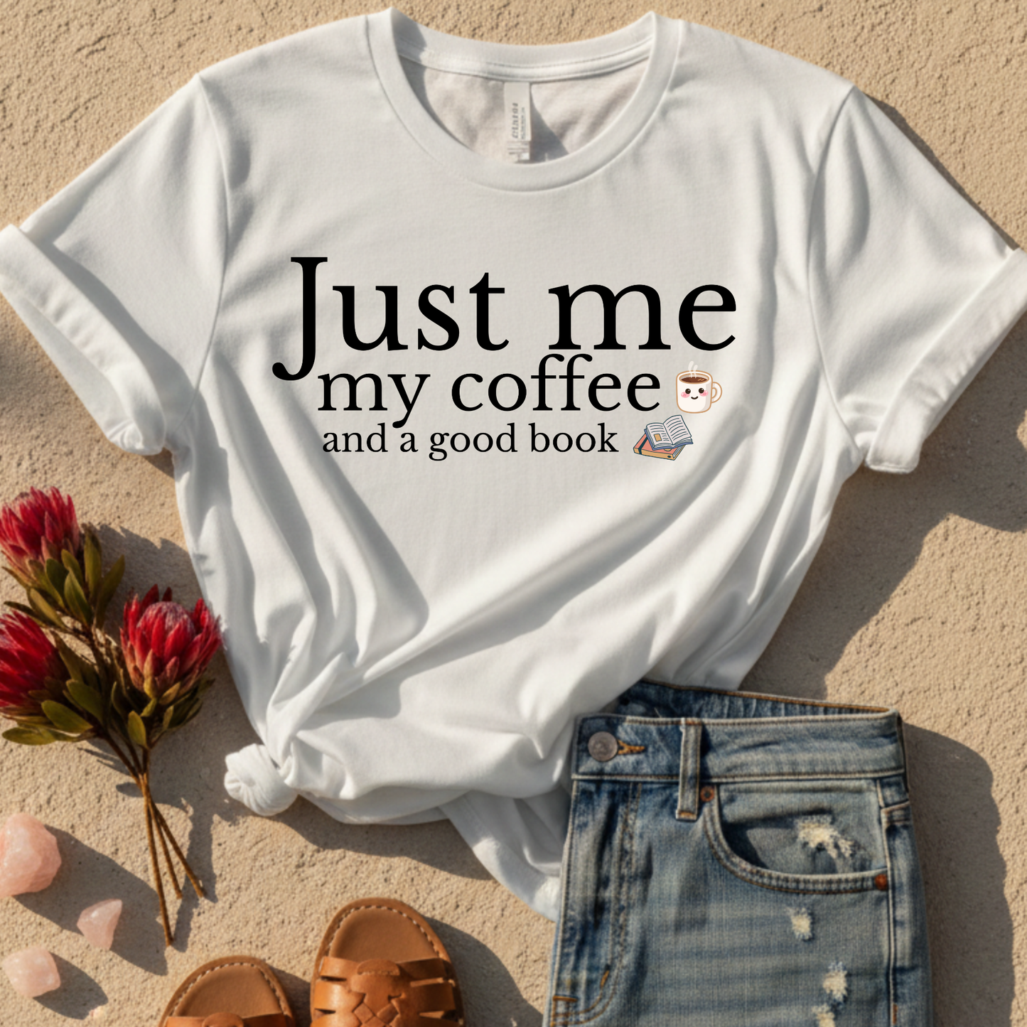 Just Me My Coffee And a Good Book T-Shirt