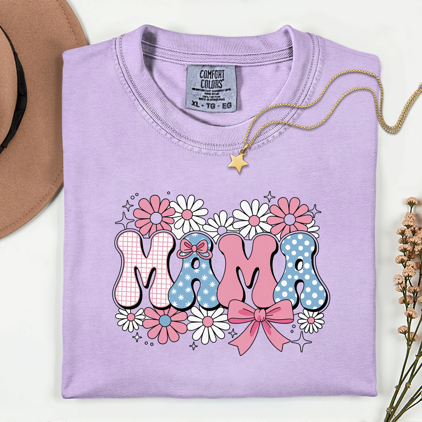 Mama Floral Premium T Shirt