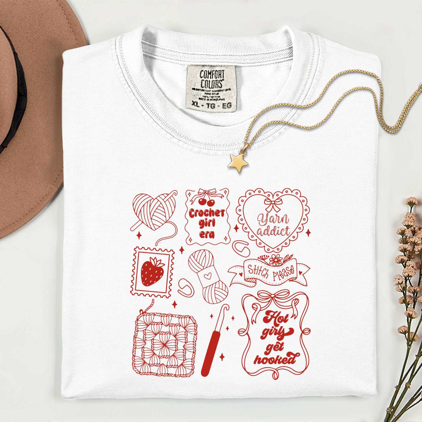 Crochet Girl Era Premium T Shirt