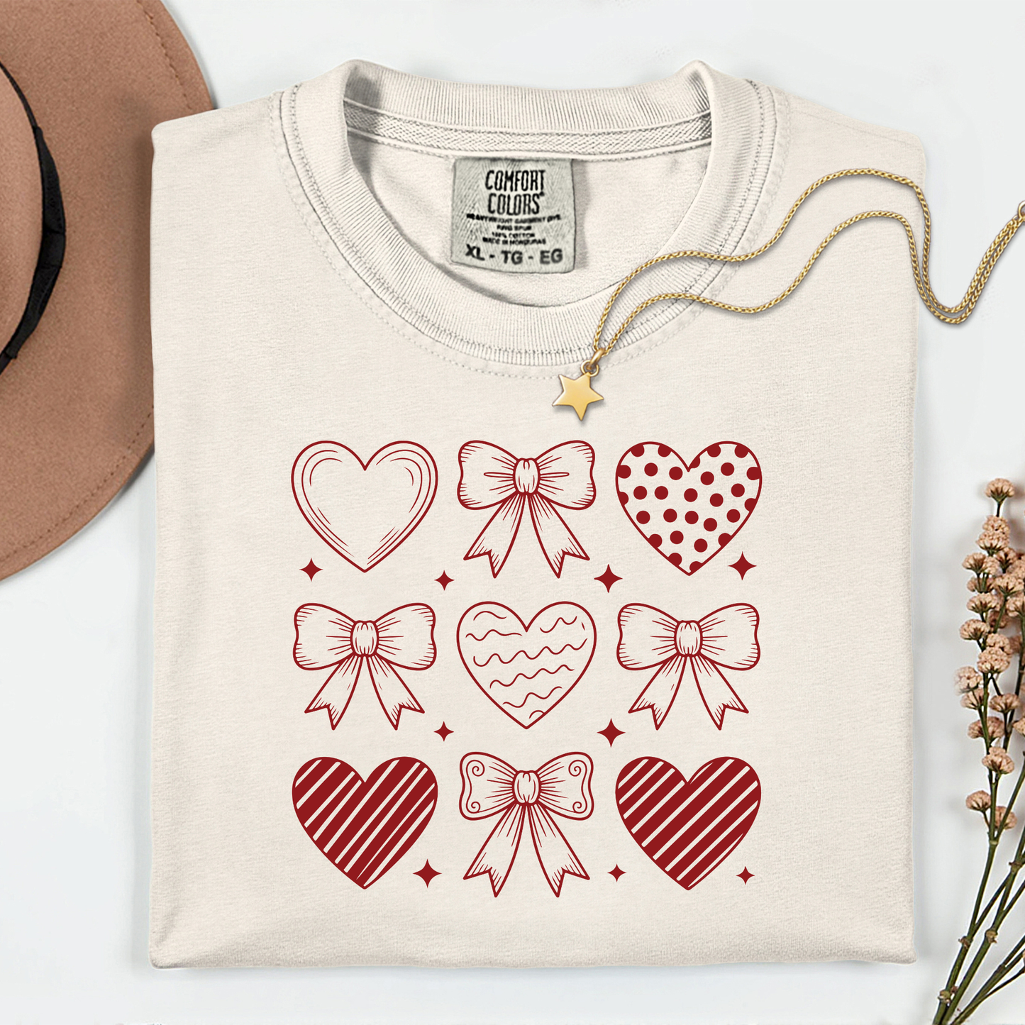 Heart and Bow Premium T Shirt