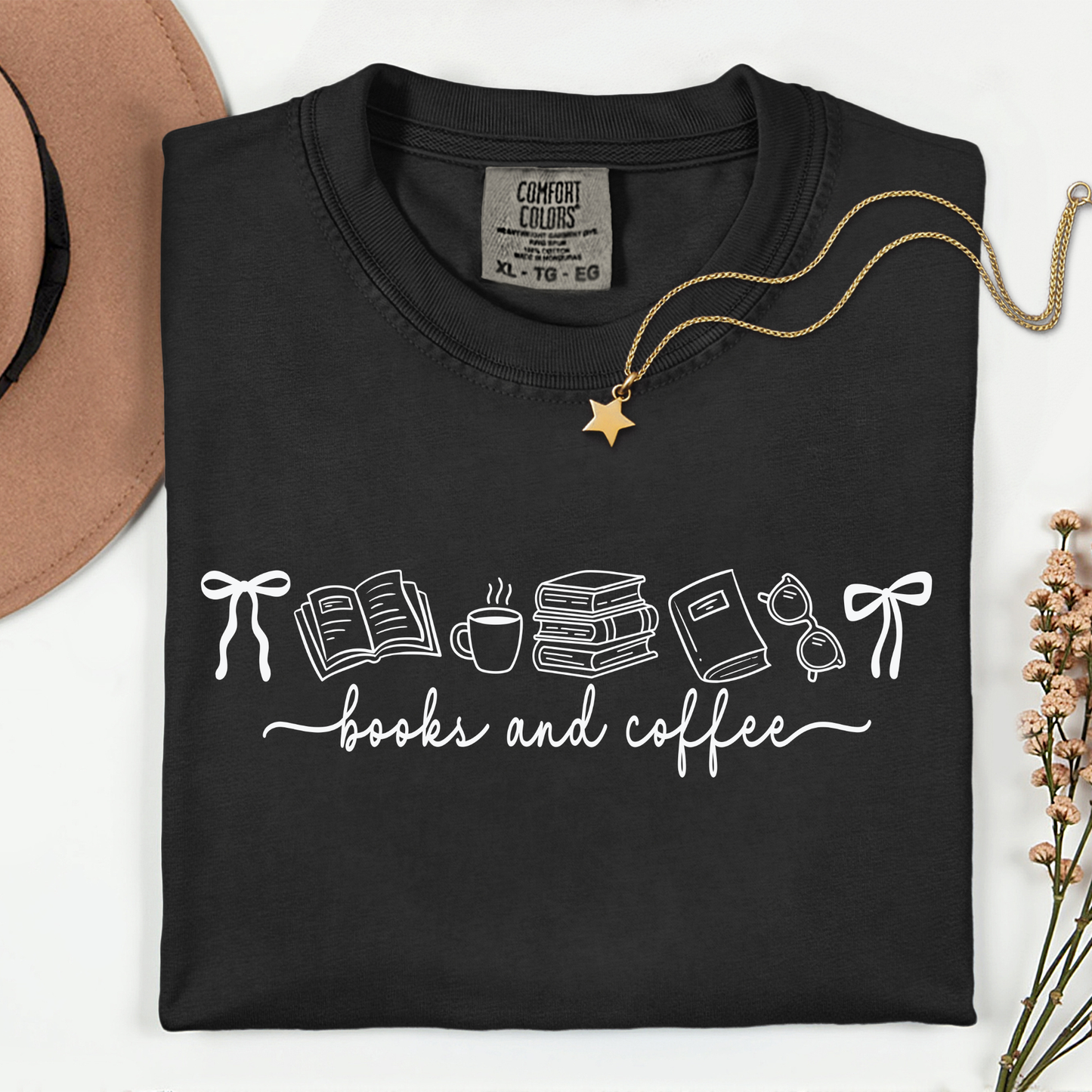 Books and Coffee Premium T Shirt