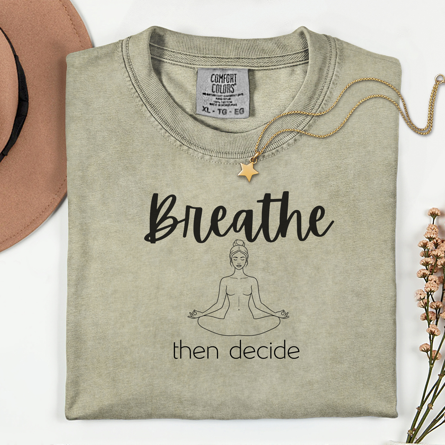 Breathe Then Decide Premium T-shirt