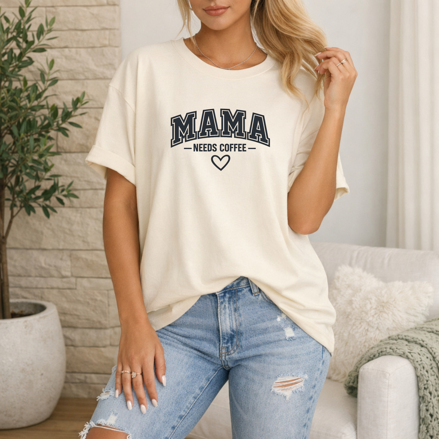 Mama Needs Coffee Premium T Shirt