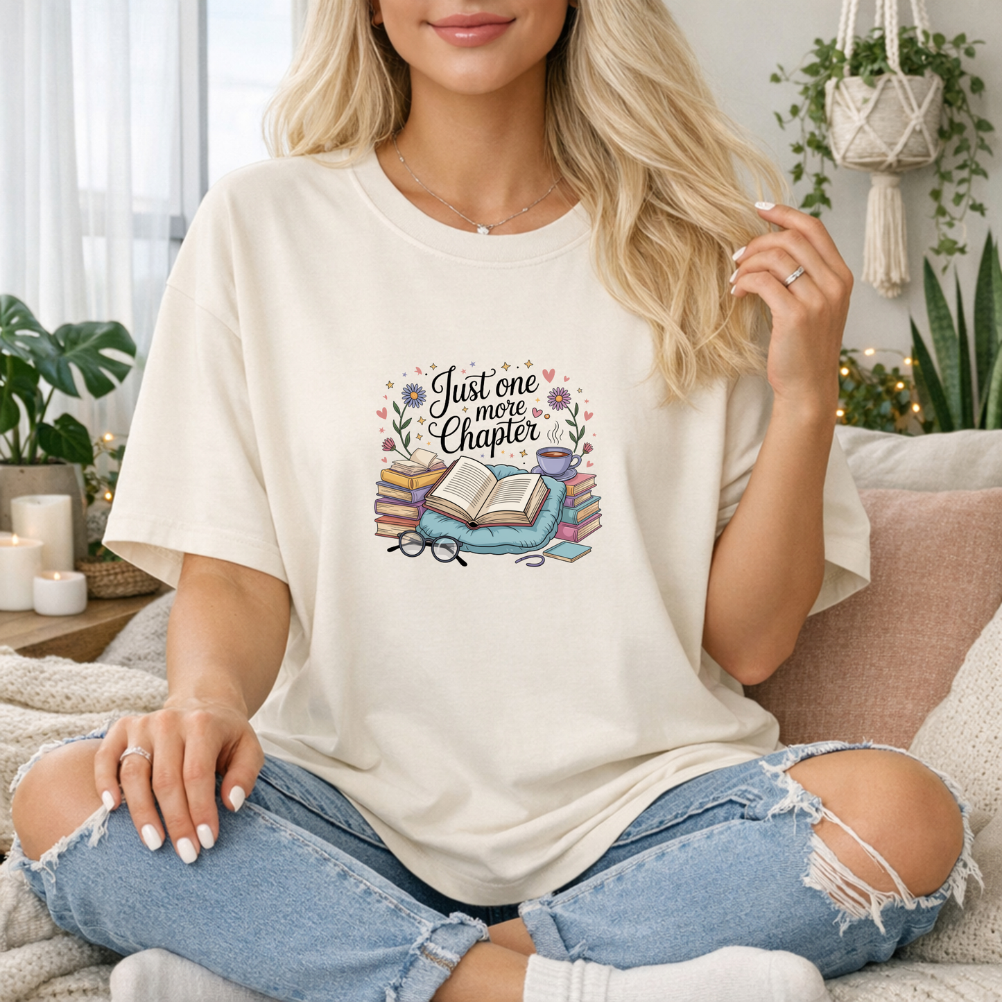 Just One More Chapter Premium T Shirt