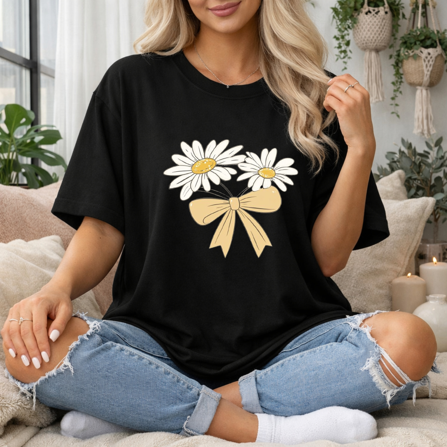 Daisy Bow Premium T Shirt