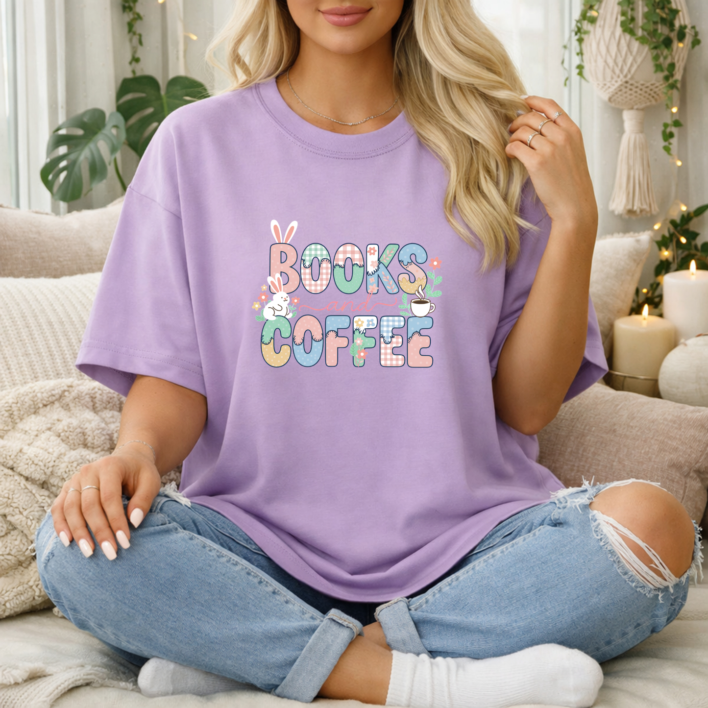 Books and Coffee Premium T Shirt