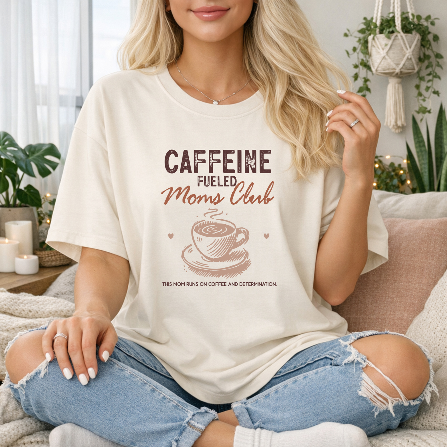 Caffeine Fuelled Moms Club T-shirt