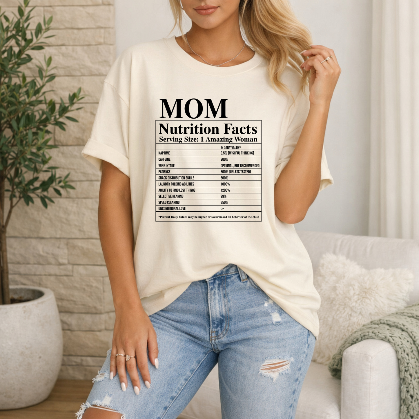Mum Nutrition Facts Premium T Shirt