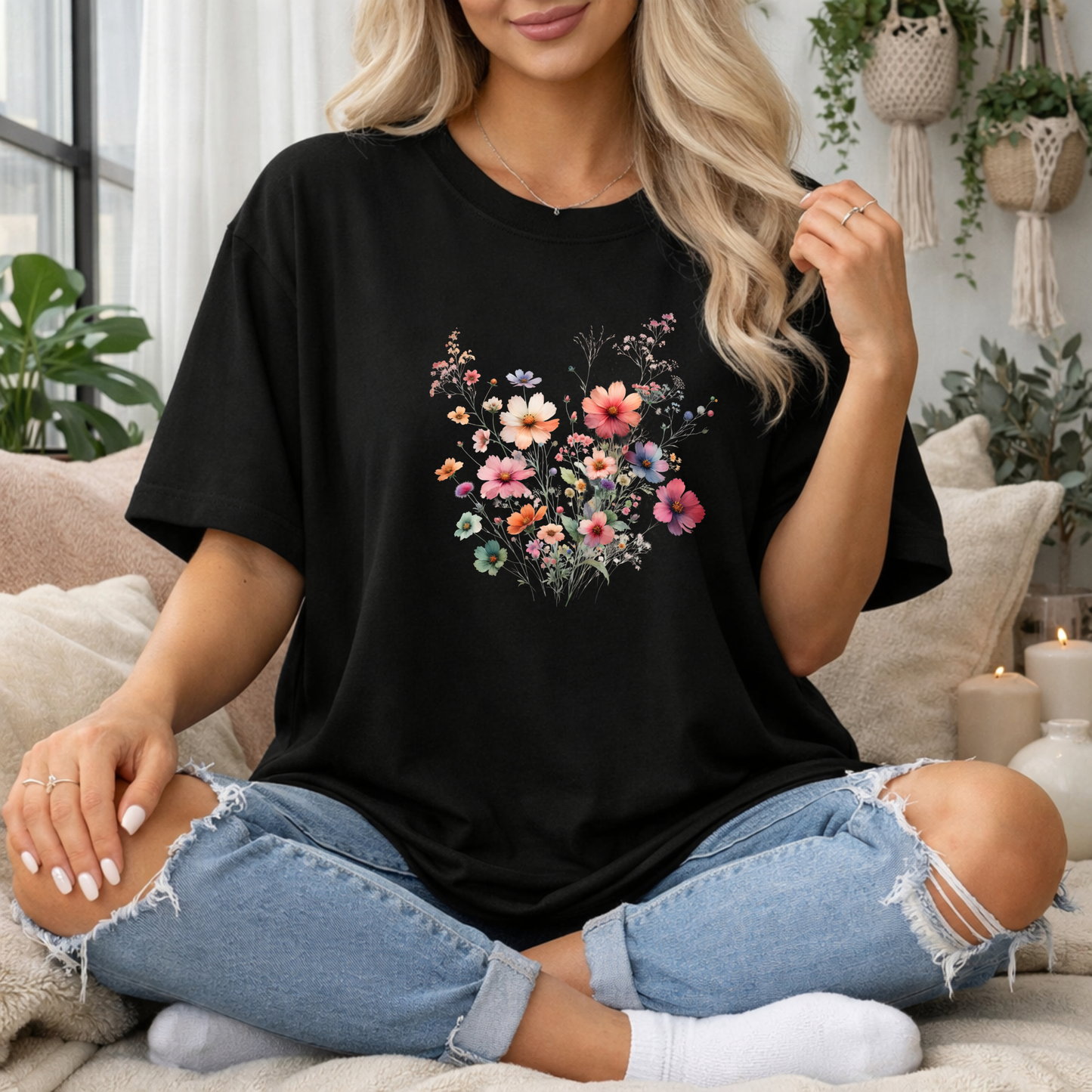 Wildflower Bouquet Premium T Shirt