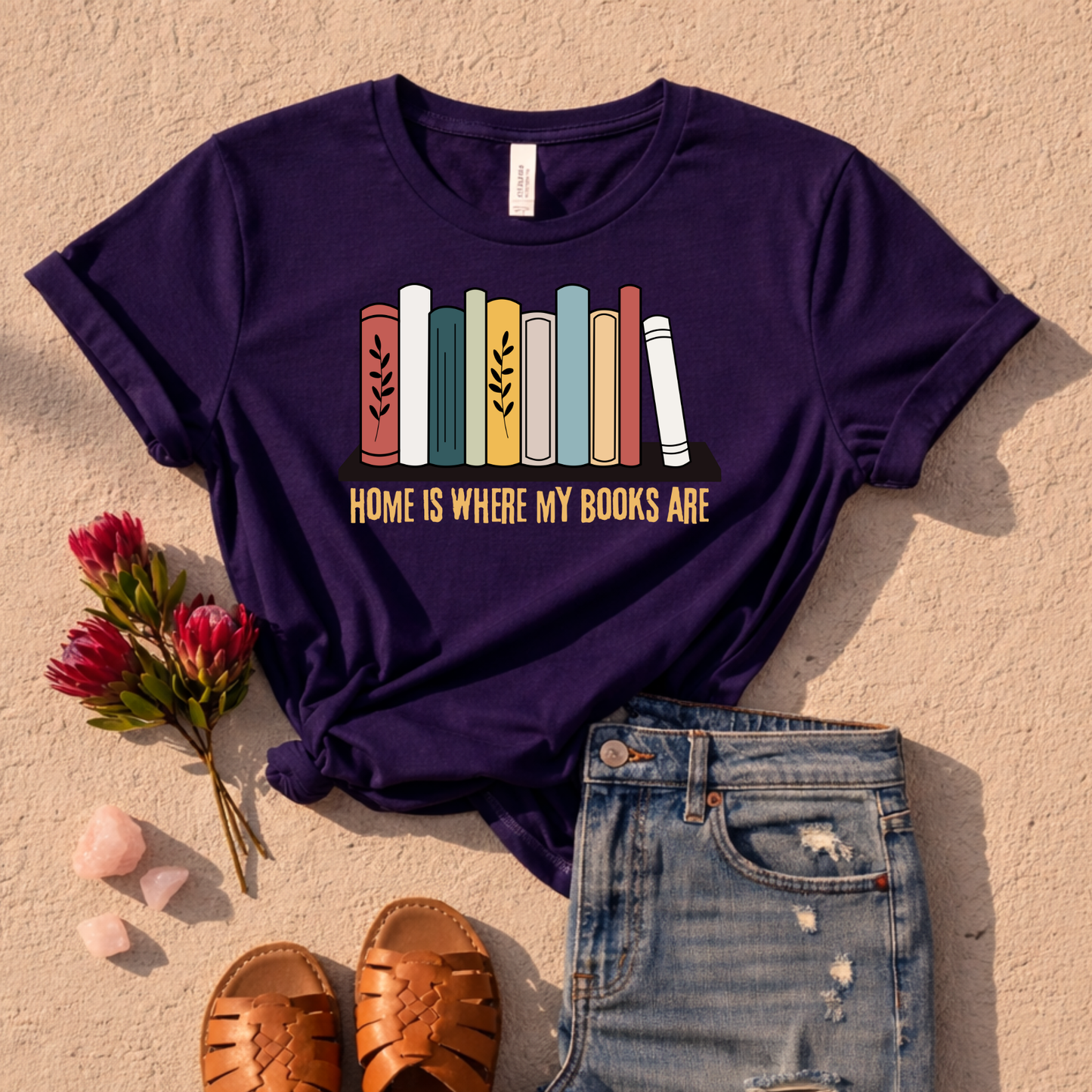 Home Is Where My Books Are T-Shirt