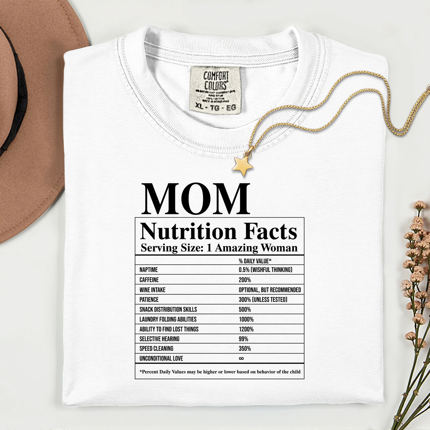 Mum Nutrition Facts Premium T Shirt