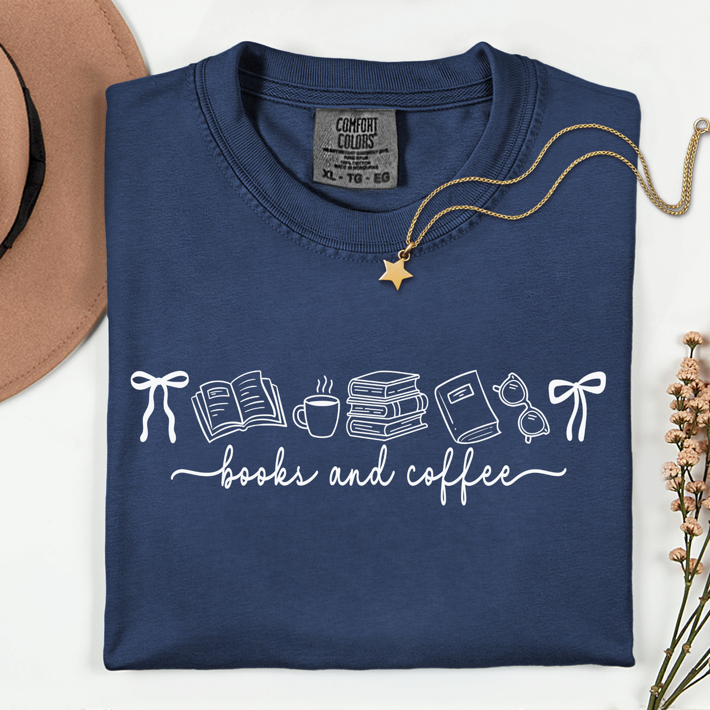 Books and Coffee Premium T Shirt