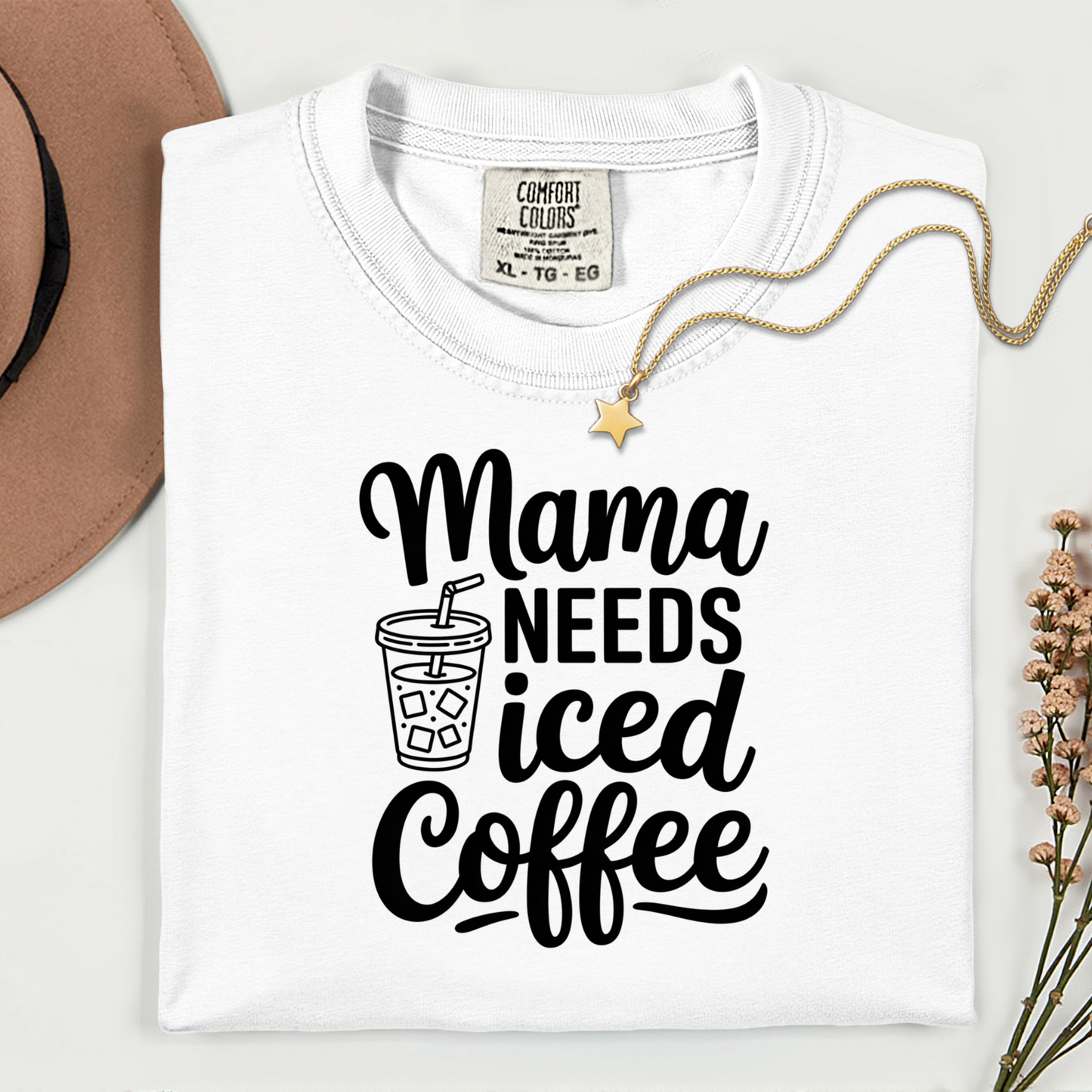 Mama Needs Iced Coffee Premium T Shirt