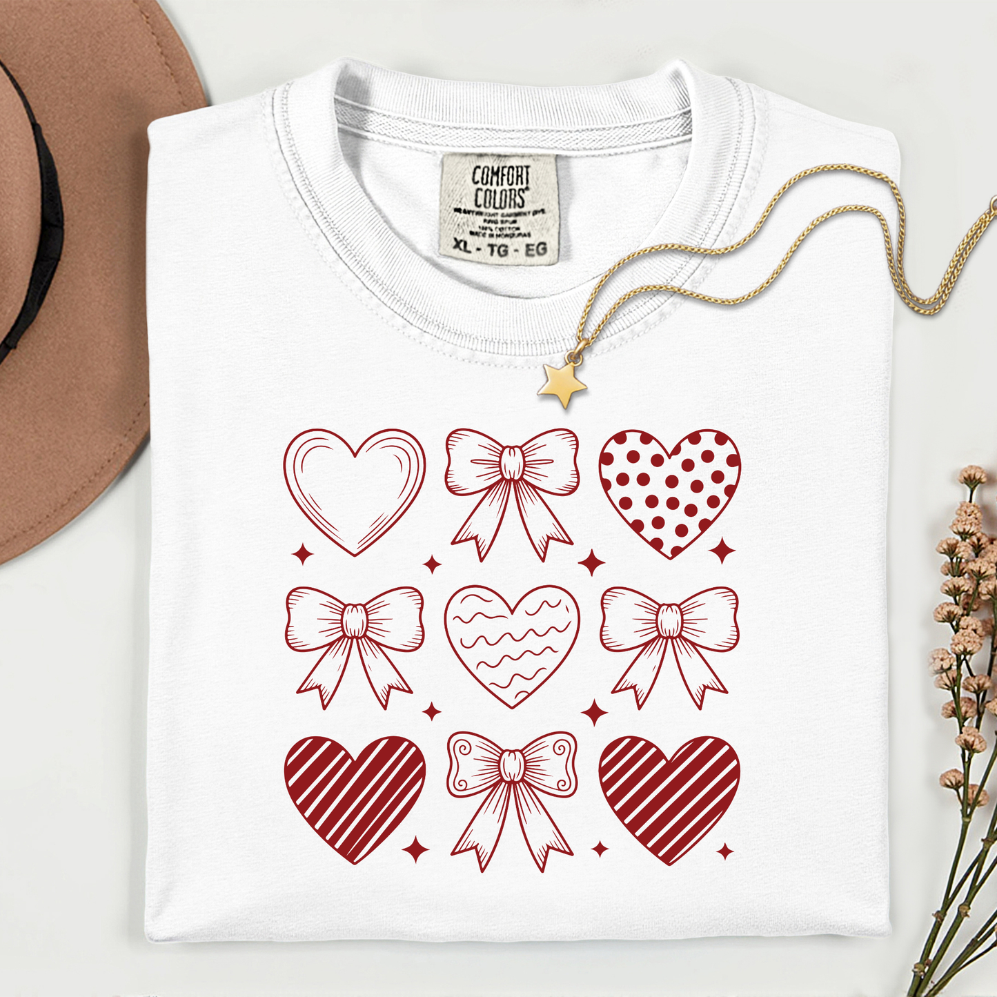 Heart and Bow Premium T Shirt