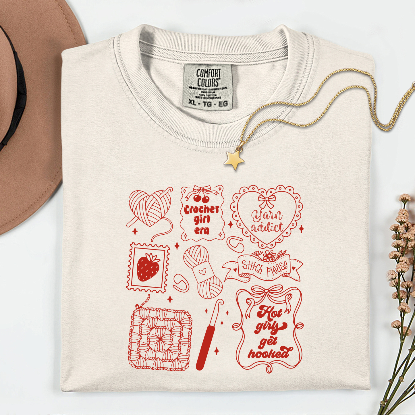 Crochet Girl Era Premium T Shirt