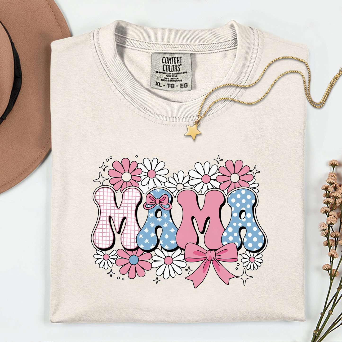 Mama Floral Premium T Shirt