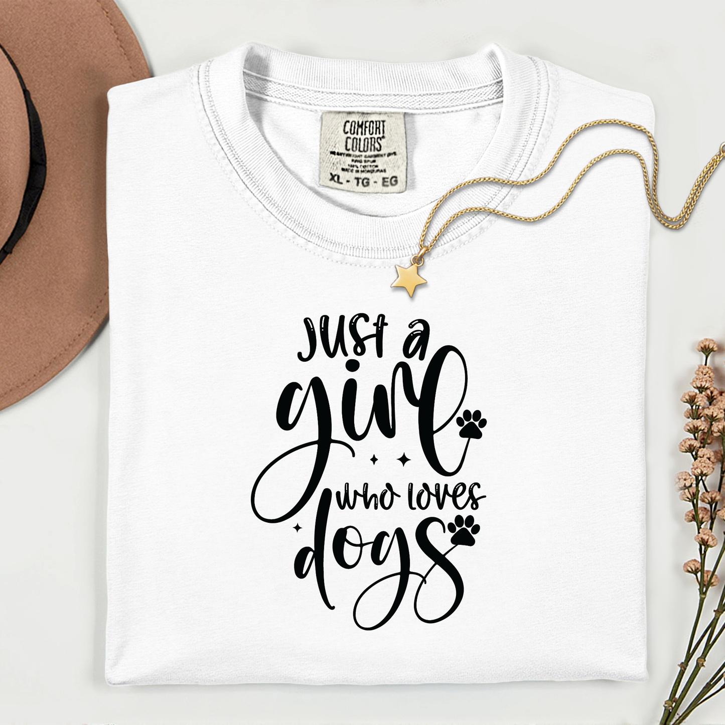 Just a Girl Who Loves Dogs Premium T Shirt
