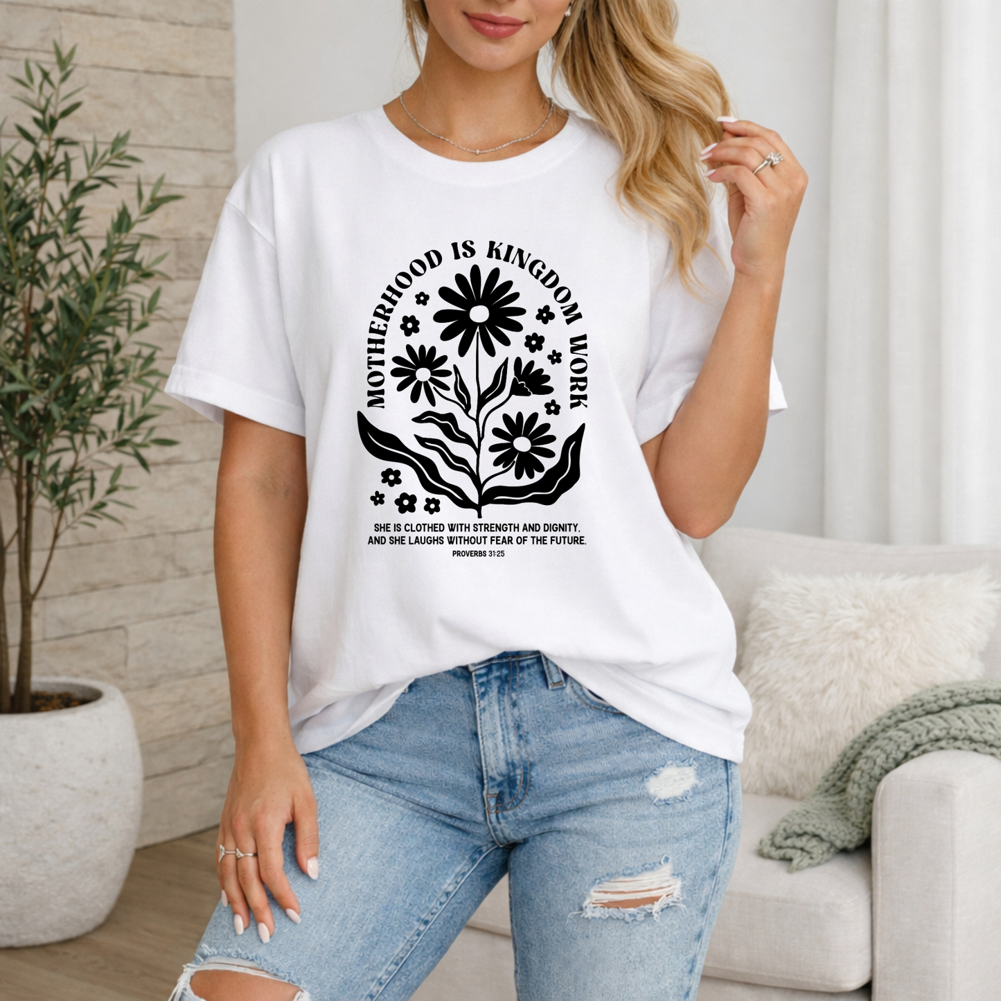Motherhood Is Kingdom Work Premium T-shirt